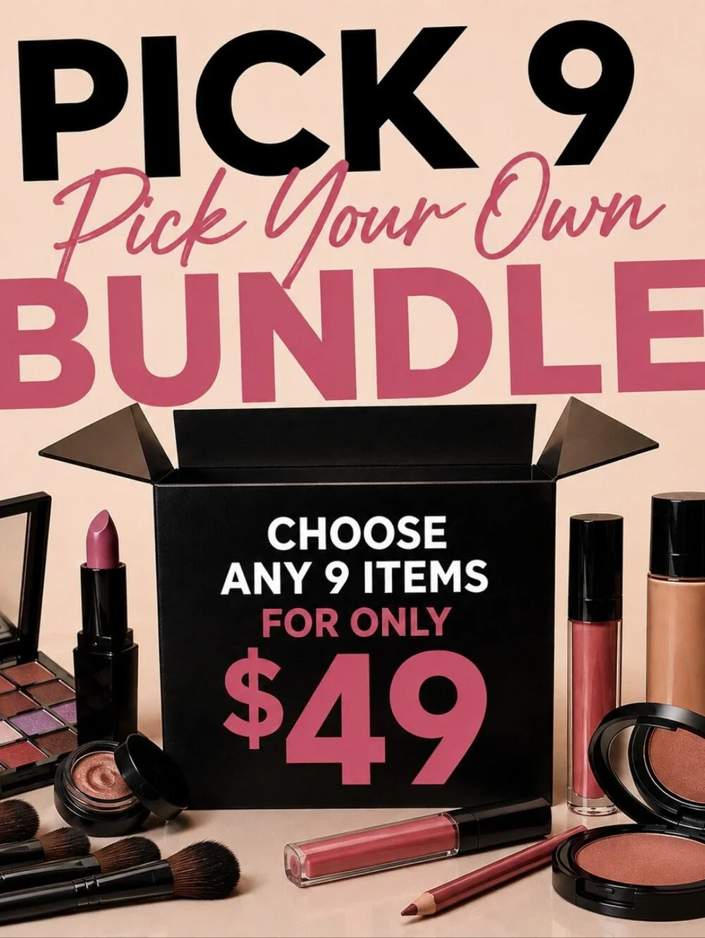 PICK 9 BEAUTY BUNDLE — $49 | LIVE SPECIAL